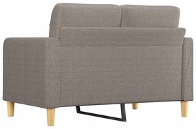 vidaXL kétszemélyes fekete szövetkanapé 120 cm