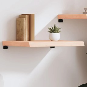 kezeletlen tömör tölgyfa fali polc 60x60x(2-6) cm