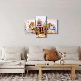 Kép - Festett városi emlékmű (90x60 cm)