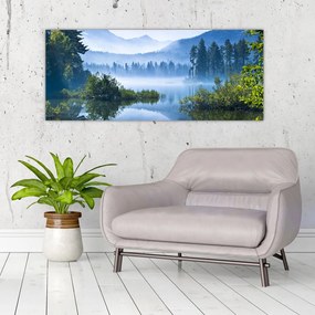 Egy hegyi tó képe (120x50 cm)