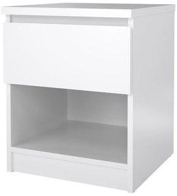 Simplicity éjjeliszekrény, fehér fényes