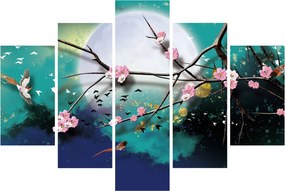 Kép - Fa, grafika (150x105 cm)