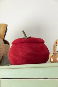 Piros textil játéktároló kosár ø 28x20 cm Apple – Lorena Canals