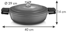 Indukciós tűzhelyhez alkalmas rozsdamentes acél edény Bordeaux – Tescoma