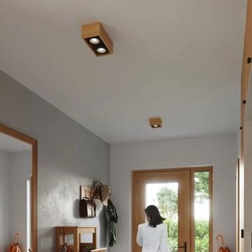 Sollux SL.0916 - Mennyezeti lámpa QUATRO 2xGU10/40W/230V bükkfa