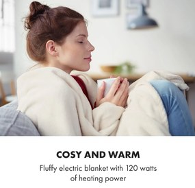 Klarstein Slanket, thermo takaró ujjakkal, 120 W, 155 x 180 cm, coral fleece