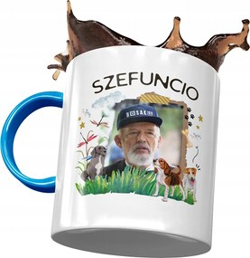 Kék Janusz Corwin Mikke Bögre Ajándék Nyomtatott Fotóval