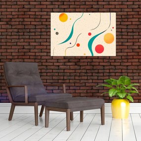 Kép - Minimalista színes illusztráció (90x60 cm)