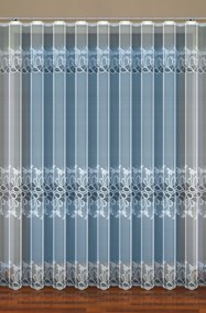 Jacquard Függöny, Növényi Mintás Csíkos 160 CM