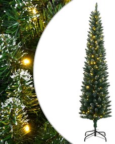 vékony műkarácsonyfa 150 LED-del 120 cm