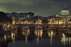 Poszter 60x40cm Kilátás a Basilica di San Pietro-ra a Vatikánban 5, Assaf Frank