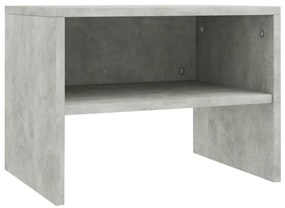 Betonszürke szerelt fa éjjeliszekrény 40 x 30 x 30 cm