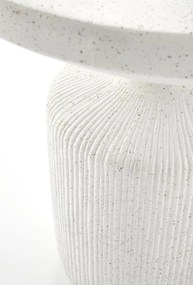 Sintro dohányzóasztal 54 cm - fehér terrazzo