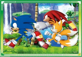 Sonic a sündisznó Save the Day 4 az 1-ben puzzle Clementoni