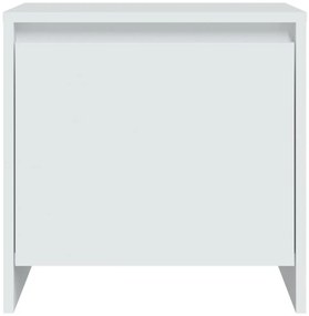 vidaXL 2 db fehér szerelt fa éjjeliszekrény 45x34x44,5 cm