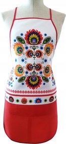 Vadász konyhai kötény, piros