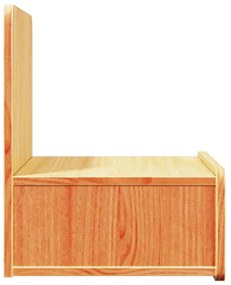 Éjjeli asztal 2 pcs Viaszbarna 44 x 32.5 x 40 cm Tömör fenyőfa