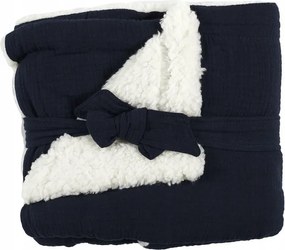 Bébi Takaró 70x100 cm kék pamut és poliészter