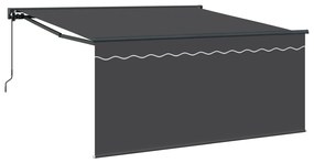 Behúzható napellenző Szürke és antracit 350 x 250 cm