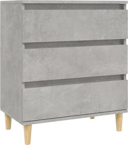 vidaXL betonszürke szerelt fa tálalószekrény 60 x 35 x 70 cm