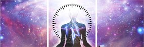 Kép - Kapcsolat az univerzummal (órával) (90x30 cm)