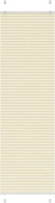 vidaXL pliszírozott redőny krém 55x200 cm szövetszélesség 54,4 cm