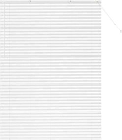 vidaXL Zsalugáter Redőnyök Fehér 220 x 155 cm Alumínium