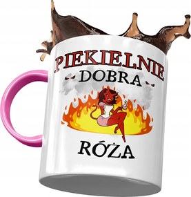 Rózsaszín Bögre Rózsa Feleség Barátnő Ajándék Nyomtatott Fotóval