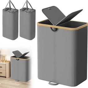 Szennyestartó kosár Piszok 150L kétrekeszes szortírozó tartály