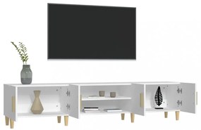 fehér szerelt fa TV-szekrény 180 x 31,5 x 40 cm