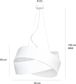 Emibig modern függeszték vieno króm fekete emi512/1