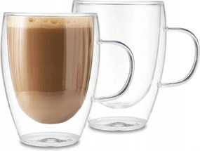 Thermo Kávés Poharak Latte Italokhoz Dupla Aljjal 2 Db 340 ML