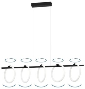 Eglo 900563 - LED Csillár zsinóron CARANACOA 5xLED/7W/230V