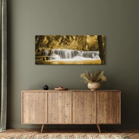 Kép - Vízesés, vintage (120x50 cm)