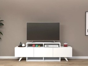 TV asztal/szekrény Duvabu (fehér) . Akció -21%. 1095353