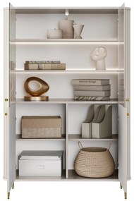 Vesper vitrin 103 cm - kasmír / arany lábak