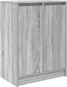 vidaXL szürke sonoma színű szerelt fa cipősszekrény 57x34x76 cm