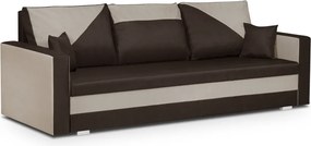 Háromszemélyes kinyitható kanapé ASTRA1 Sötétbarna/bézs