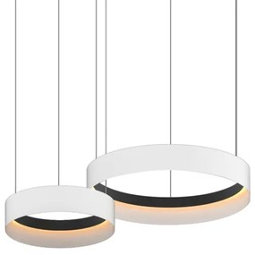 LED Csillár zsinóron ORBITA LED/72W/230V fehér/fekete