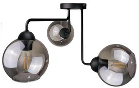 Keter Lighting Felületre szerelhető csillár OSMO 3xE27/60W/230V fekete 1199/22