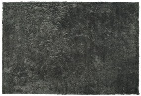 Sötétszürke hosszú szálú szőnyeg 140 x 200 cm EVREN Beliani