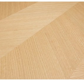 Natúr színű étkezőasztal tölgyfa dekorral 80x160 cm Herringbone – Hübsch