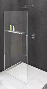 Polysan Modular Shower zuhanyfal 90 cm króm fényes/átlátszó üveg MS1-90-D