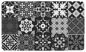 Fekete PVC szőnyeg 45x75 cm Salou – douceur d'intérieur