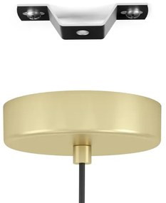 Eglo 43767 - Csillár zsinóron STILLINGTON 1xE27/40W/230V arany