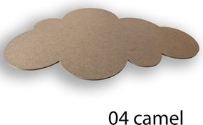 Bilnora extra sűrű, felhő alakú akusztikai mennyezeti panel 82×125×1.2cm - 04 Camel (bézs)