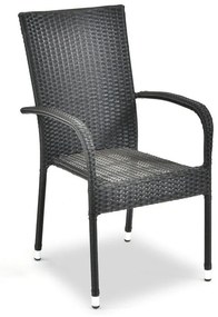 Paris fekete kerti szék mesterséges rattanból - Bonami Essentials