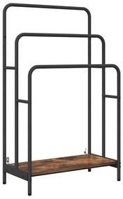 Ruhaszárító polcokkal Füstölt tölgy 60 x 30 x 100.5 cm Faanyag
