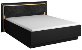 Franciaágy 160 cm Arnold Typ 31 (fekete). 1108282