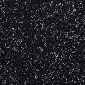 5 db fekete tűlyukasztott öntapadó lépcsőszőnyeg 65 x 21 x 4 cm